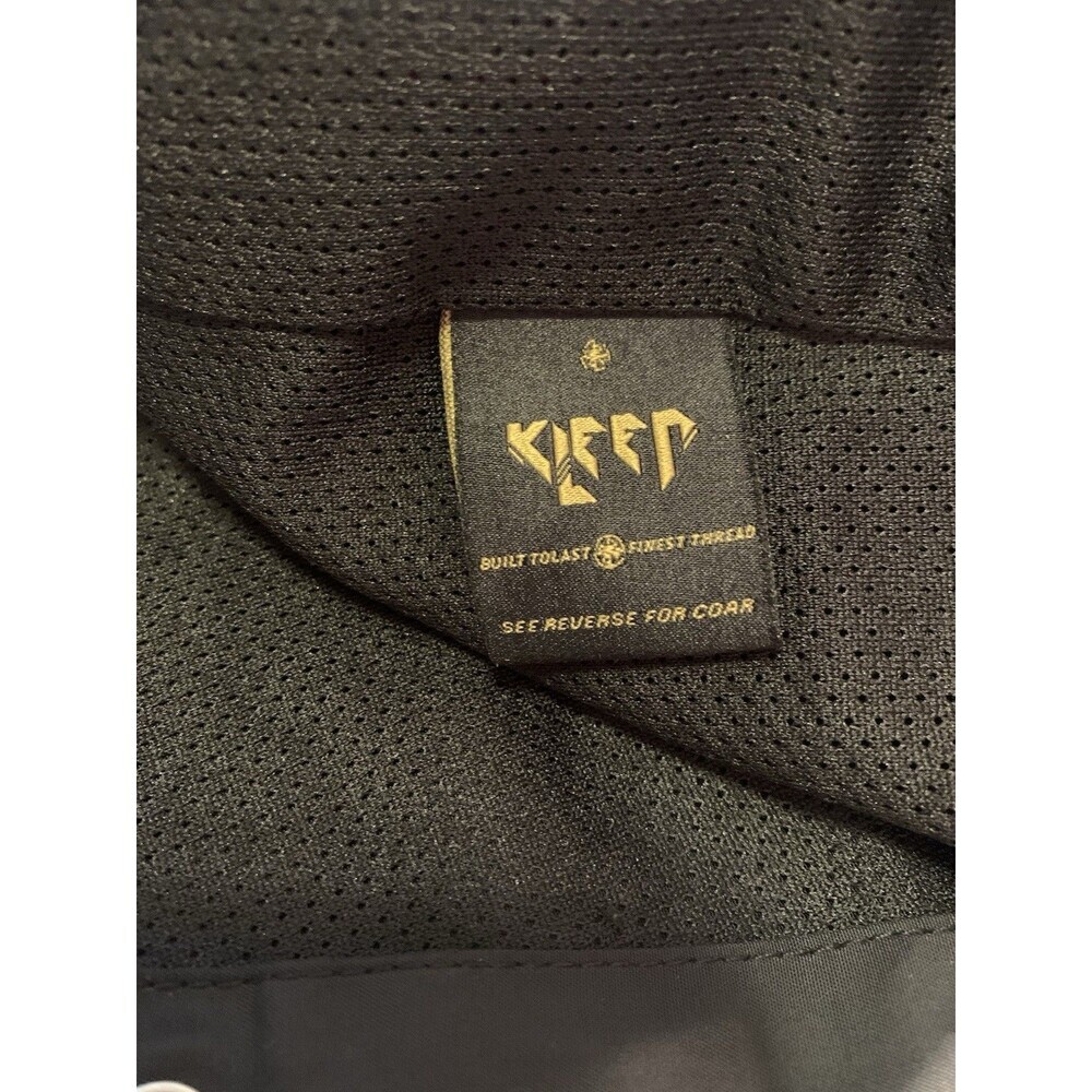 KLEEP PHRESH Mesh Lined Snap Up Short Sleeve Pocketed Polyester Shacket L BLACK - Picture 11 of 16